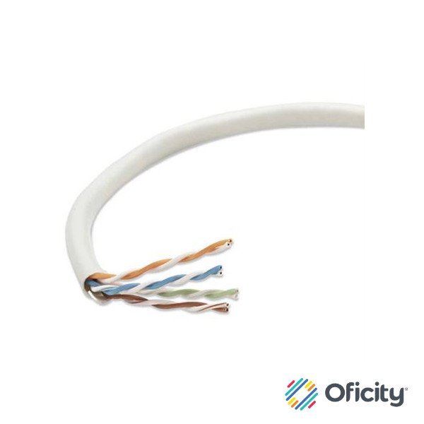 Bobina Cable Intellinet Cat 5e CCA UTP 305m Sólida Color Gris