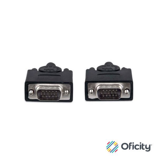 Cable Manhattan HD15 M-M para Monitor SVGA 7.5m Color Negro