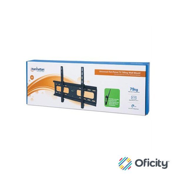 Soporte TV Manhattan 37" a 70" 75 Kg Pared Ajuste Vertical Color Negro