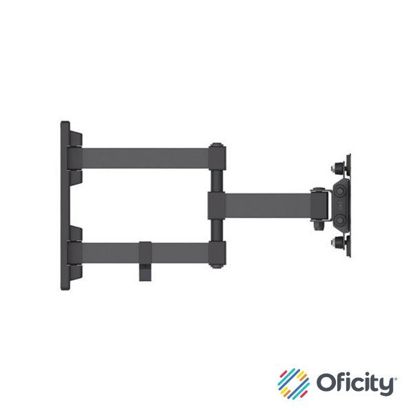 Soporte Monitor Manhattan 13" a 27" Pared Movimiento Articulado Color Negro