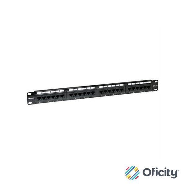 Panel Parcheo Intellinet Cat 5e 24 Puertos UTP 1U