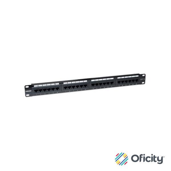 Panel Parcheo Intellinet Cat 6 24 Puertos UTP 1U