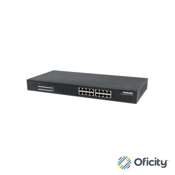 PoE Switch Intellinet GB 16 ptos 19" 30W pto 220W