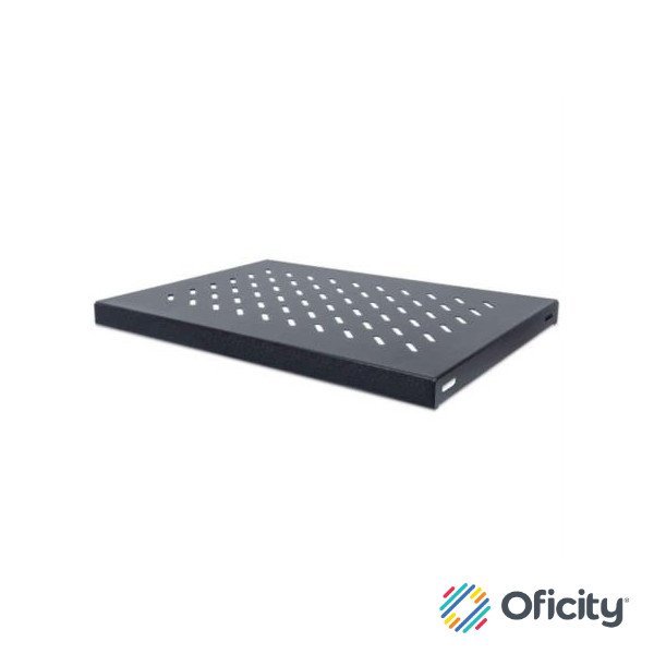 Charola Intellinet Gabinete 19" 1U Fija 35cm Ventilada 50kg Color Negro