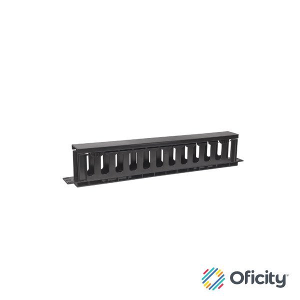 Organizador Intellinet Cables 19" 1U Horizontal Plástico Color Negro