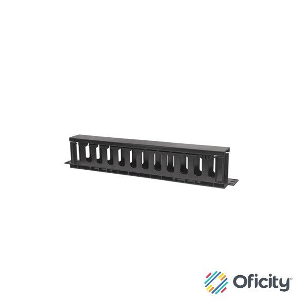 Organizador Intellinet Cables 19" 1U Horizontal Plástico Color Negro