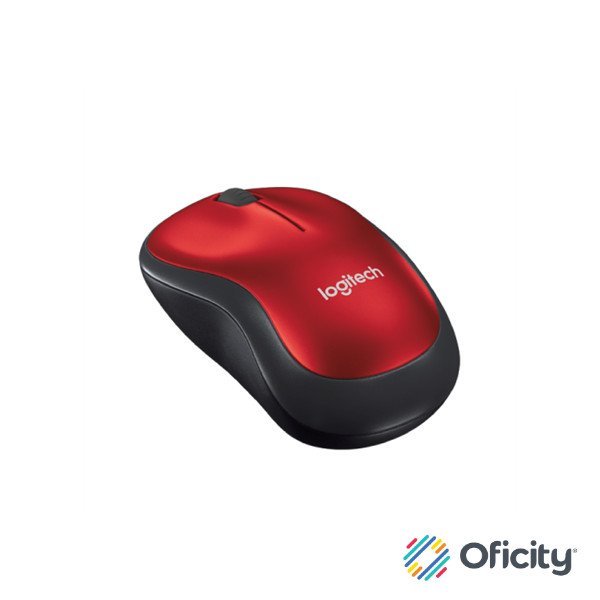 Mouse Logitech M185 Inalámbrico Color Rojo