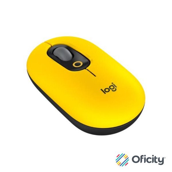 Mouse Logitech Pop Inalámbrico con Función Emojis Personalizable 1000dpi Color Blast