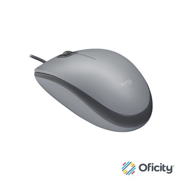 Mouse Logitech Alambrico M110 Silent Gray