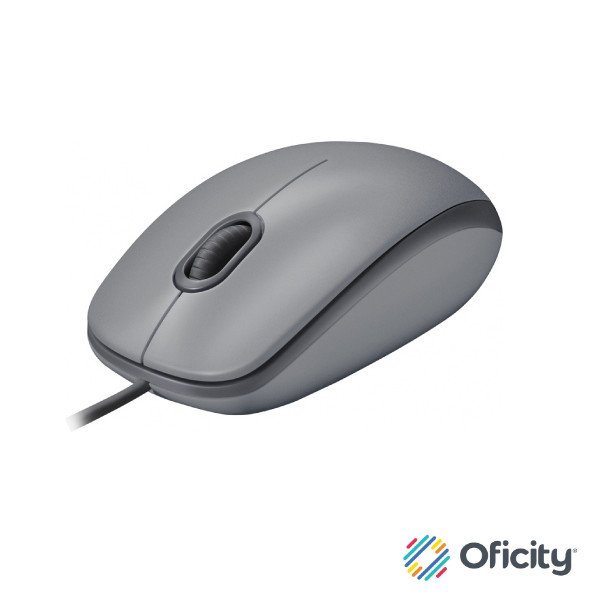Mouse Logitech Alambrico M110 Silent Gray
