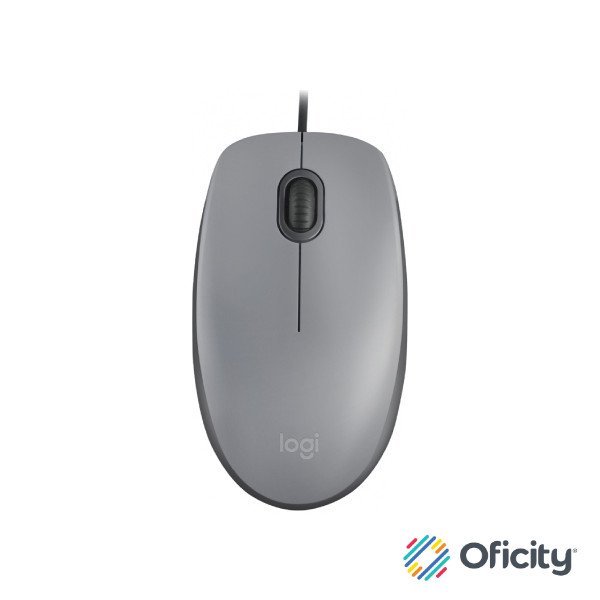 Mouse Logitech Alambrico M110 Silent Gray