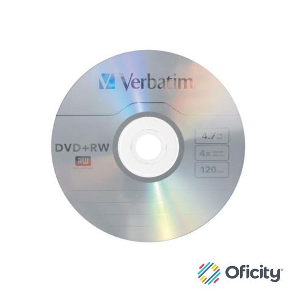 DVD+RW Verbatim 4X 4.7 GB 10PK Slim Case