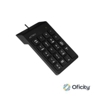 Teclado Numérico Acteck Inspire TN220 Alámbrico Delgado y Compacto USB Color Negro