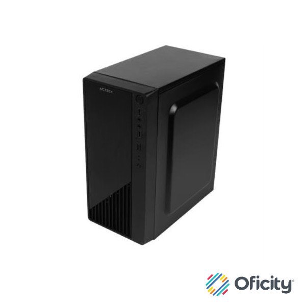 Gabinete Acteck con Fuente 500w Compacto Mini Torre Kioto GC220 Micro Atx y Mini Itx Acrilico USB 2.0 Negro