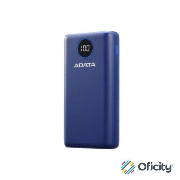 Power Bank Adata P20000QCD Digital 20000mAh Color Azul Oscuro