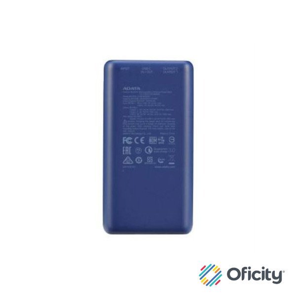 Power Bank Adata P20000QCD Digital 20000mAh Color Azul Oscuro