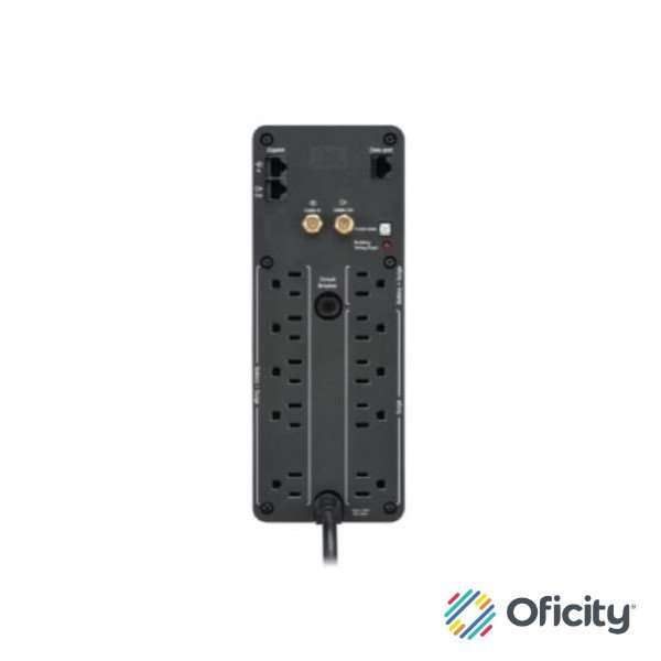 UPS APC Pro BR 1100VA/600W 120V Batería Plomo 10 Contactos Color Negro carga AVR interfaz LCD LAM