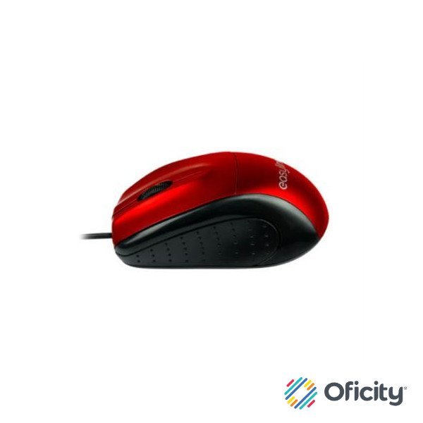 Mouse Easy Line Óptico Alámbrico USB 1200dpi Color Rojo