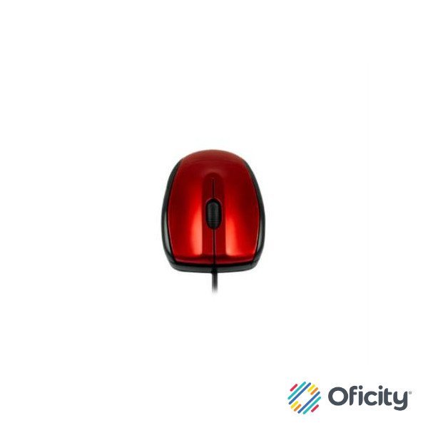 Mouse Easy Line Óptico Alámbrico USB 1200dpi Color Rojo