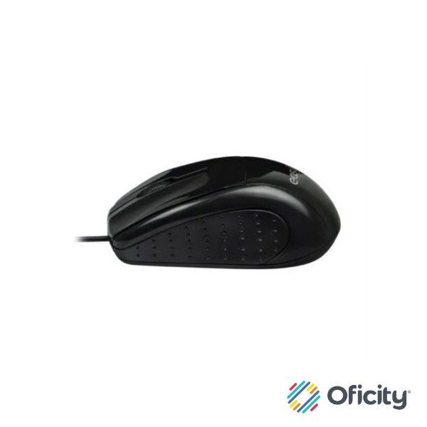 Mouse Easy Line Óptico Alámbrico USB 1200dpi Color Negro