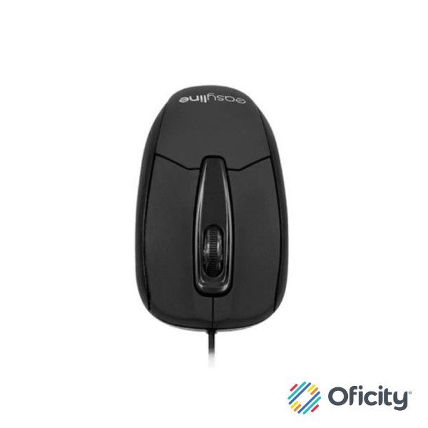Mouse Easy Line Óptico Alámbrico USB 1000dpi Color Negro