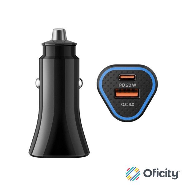 CARGADOR STEREN USB A Y USB C CON PD Y QC