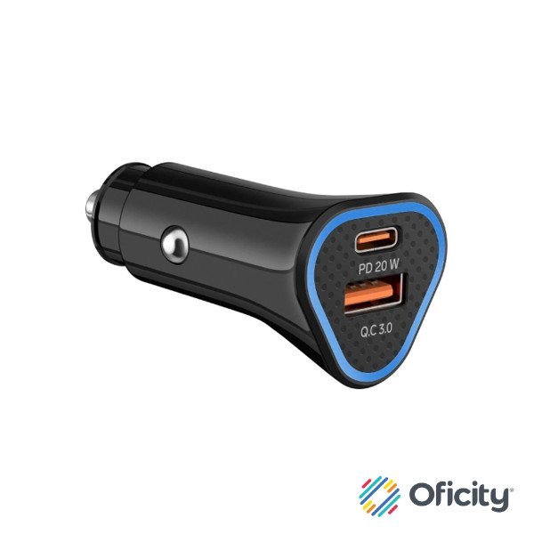 CARGADOR STEREN USB A Y USB C CON PD Y QC