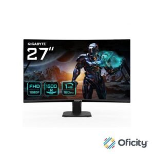 Monitor Curvo Gigabyte Gaming GS27FC US 27 Pulgadas VA FHD 1920x1080 180Hz HDR 2xHDMI 1xDP Negro