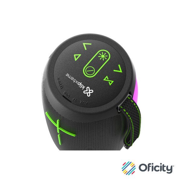 Bocina Portatil KLIP XTREME LED Bluetooth TWS 16W ZoundFire Pro KBS-350BK