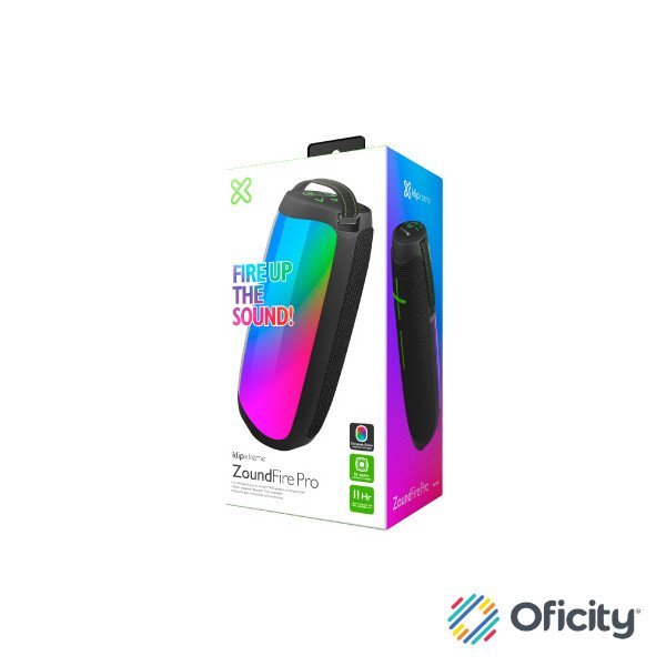 Bocina Portatil KLIP XTREME LED Bluetooth TWS 16W ZoundFire Pro KBS-350BK
