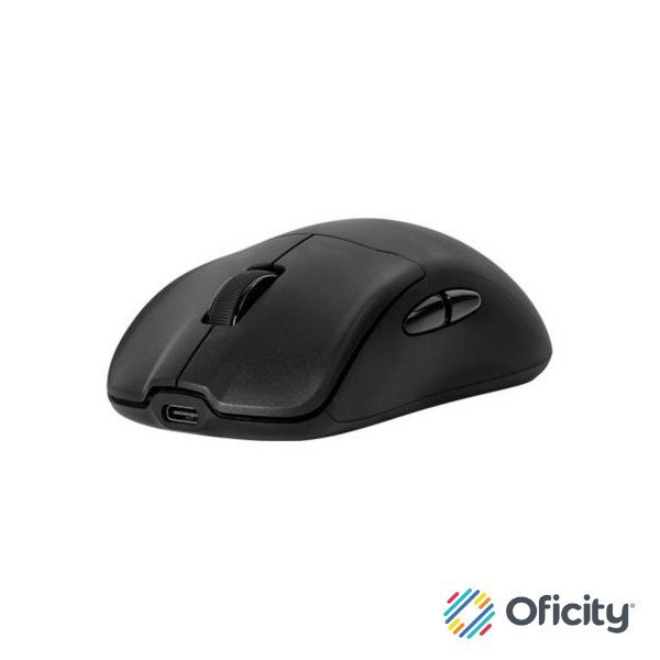 MOUSE GAME FACTOR MOW800 INALAMBRICO WIRELESS 2.4G BT PIXART 3395 26.000 DPI 4K HZ BASE RGB ULTRALIGERO 56G NEGRO