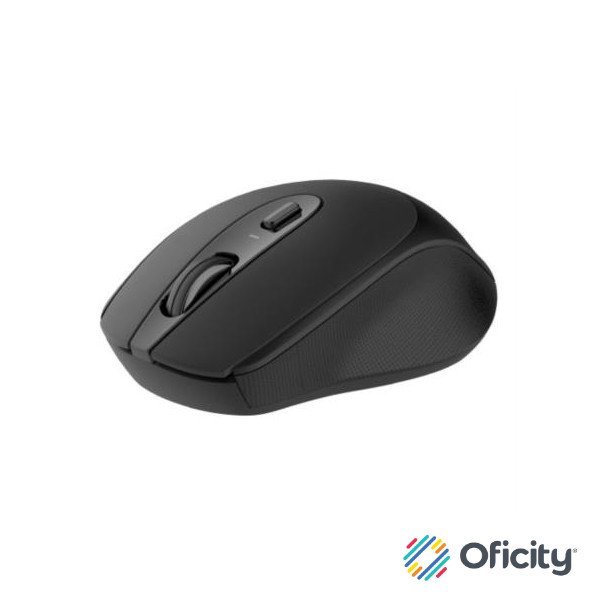 Mouse Nextep Inalámbrico Ergónomico USB 1600 dpi Batería Incluida Color Negro