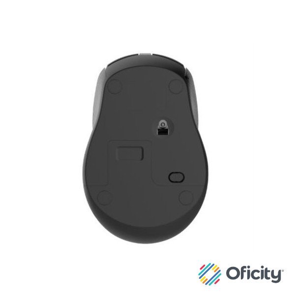 Mouse Nextep Inalámbrico Ergónomico USB 1600 dpi Batería Incluida Color Negro