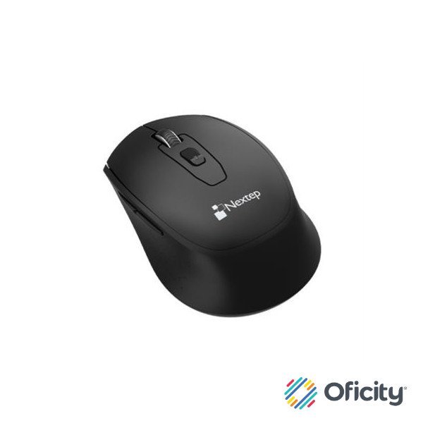 Mouse Nextep Bluetooth Color Negro 1600 Dpi Bateria Incluida