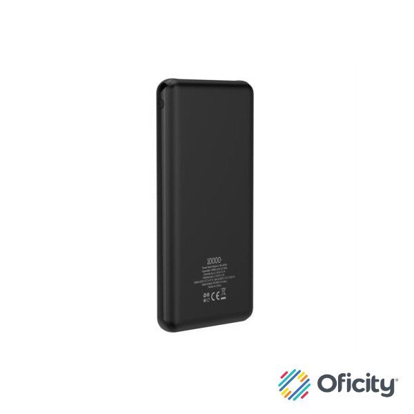 Power Bank Nextep Ultra Ligera 10000 mAh 3 Puertos Color Negro