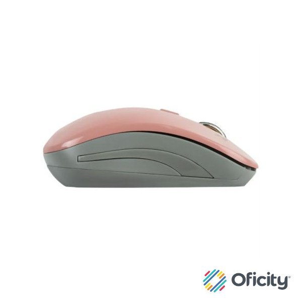Mouse Inalámbrico Perfect Choice Essential Ajustable 800-1200-1600dpi Color Rosa