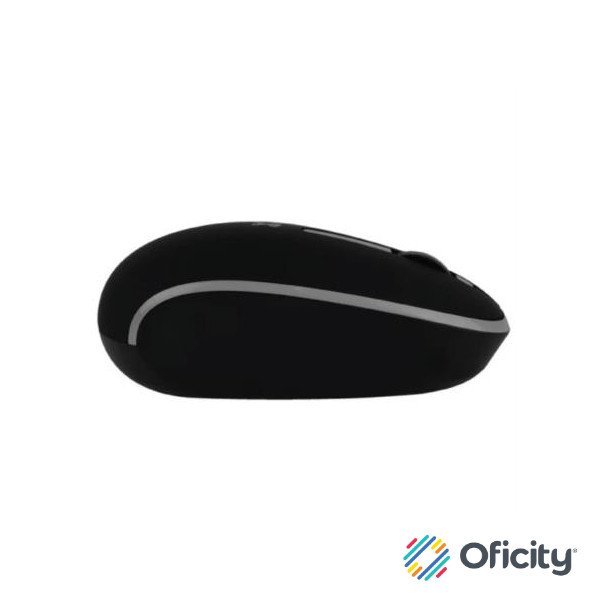 Mouse Inalámbrico Perfect Choice Whisper 2.4 GHz Conector Dual USB C/A Alcance 10m Color Negro