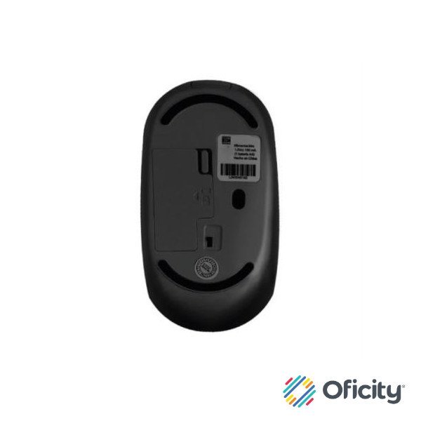 Mouse Inalámbrico Perfect Choice Whisper 2.4 GHz Conector Dual USB C/A Alcance 10m Color Negro