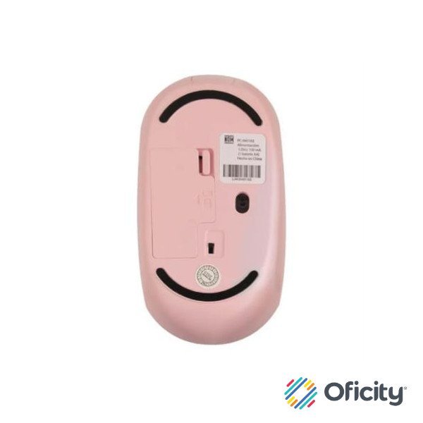 Mouse Inalámbrico Perfect Choice Whisper 2.4 GHz Conector Dual USB C/A Alcance 10m Color Rosa
