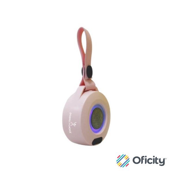 Bocina Perfect Choice Handy Portátil Inalámbrica Batería Recargable Luz RGB Color Rosa