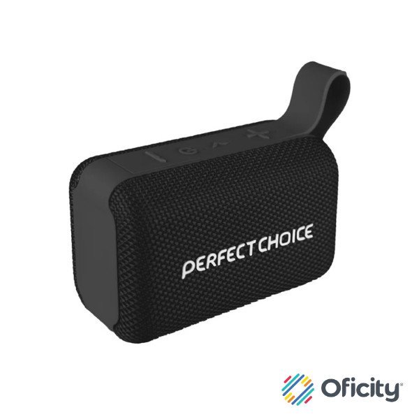 BOCINA PORTATIL PERFECT CHOICE INALAMBRICA SUGARY - NEGRO