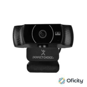 Cámara Web Perfect Choice USB 4K reales con 8 MPX autofocus Color Negro