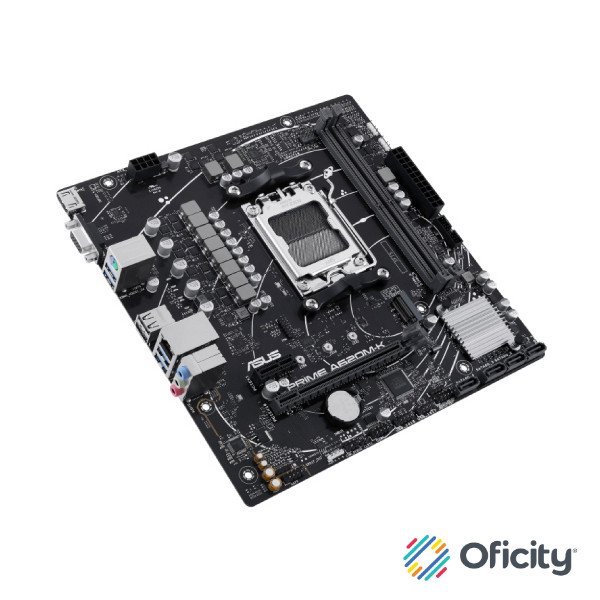 Tarjeta Madre Asus PRIME A620M-K 2xDDR5 96GB 6400Mhz HDMI VGA PCIe 4.0 M.2 S AM5 Ryzen mATX