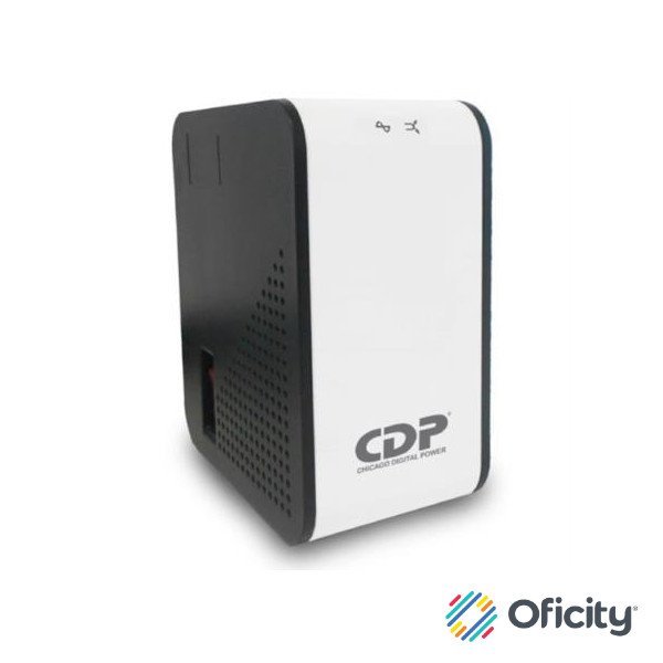 Regulador de voltaje CDP R2C-AVR1008 1000VA/500W indicadores LED de funcionamiento 8 contactos NEMA 5-15R