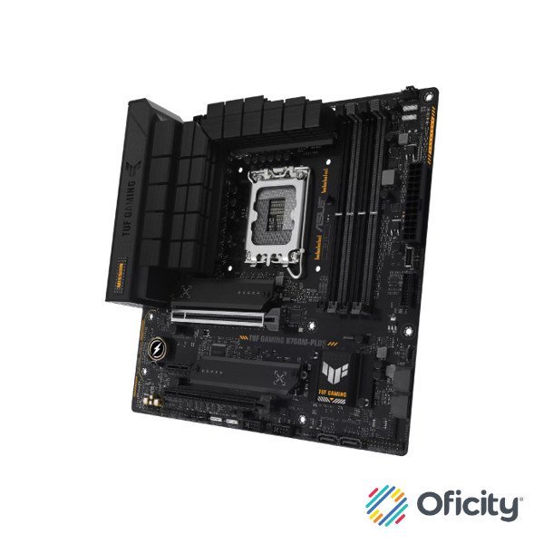 Tarjeta Madre Asus TUF Gaming B760M-PLUS WIFI II 4xDDR5 192GB 7800Mhz PCIe 5.0 M.2 HDMI DP S 1700 13th 14th mATX Wi-Fi6E