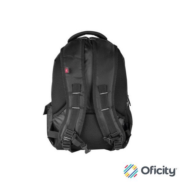 Mochila TechZone Sport 15.6" Con Tirantes Acojinados De Alta Resistencia Color Negro