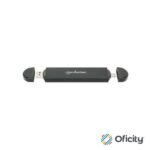 Gabinete SDD Manhattan USB-A / USB-C M.2 NVMe/SATA
