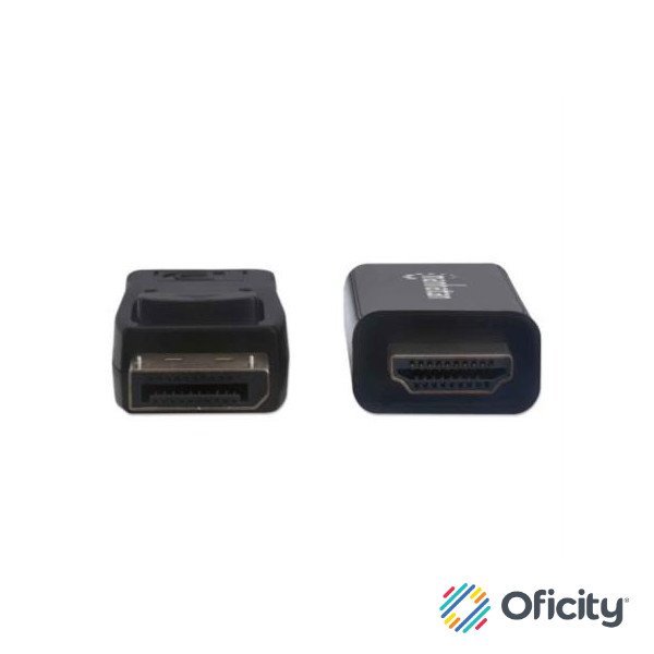 Cable Manhattan Displayport-M a HDMI-M 4K 1.8m Color Negro
