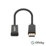 Adaptador Manhattan DisplayPort-M a HDMI-H 4K-60Hz Color Negro