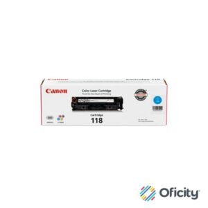 TONER CANON 118 C CYAN para ImageClass Series LBP7200Cdn / LBP7660Cdn / MF8350Cdn / MF8380Cdw / MF8580Cdw / MF726Cdw / M